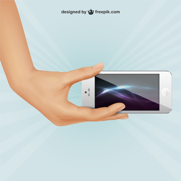 White iphone illustration Vector | Free Download