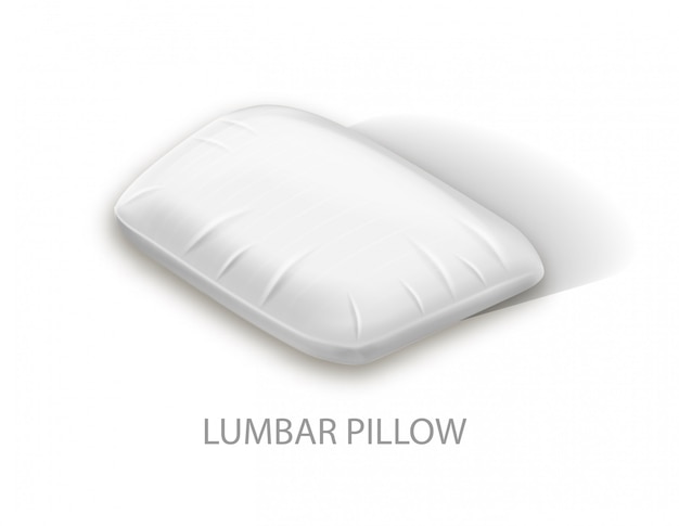 white lumbar pillow