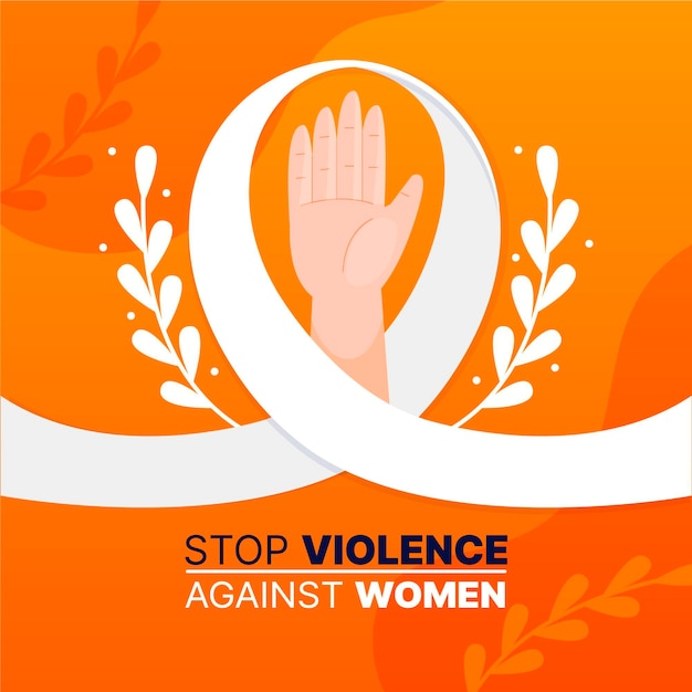 Free Vector White Ribbon Symbolizing The Fight Against Violence On Women 9121