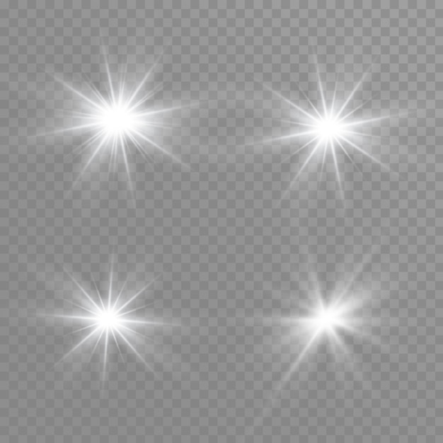 Premium Vector | White sparks glitter special light effect. sparkles on ...