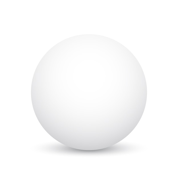 White sphere. ball. illustration. | Premium Vector