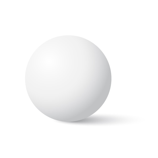 Premium Vector | White sphere. ball. illustration.