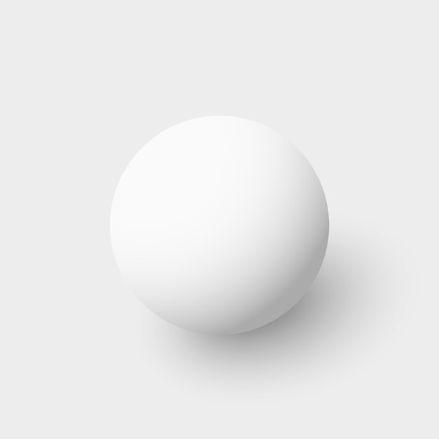 Premium Vector | White sphere. ball.