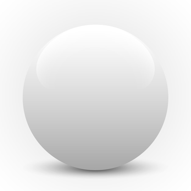 Premium Vector | White sphere. illustration.