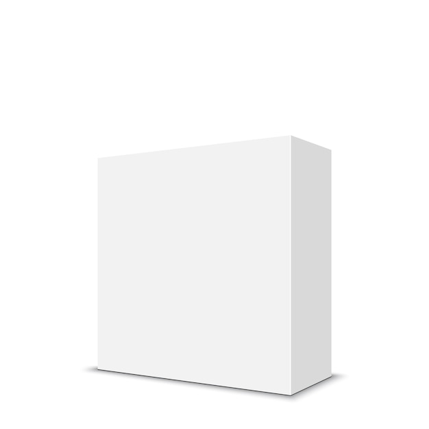 Premium Vector | White square box.