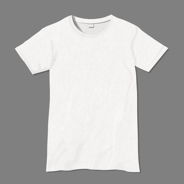White t-shirt design template Vector | Premium Download