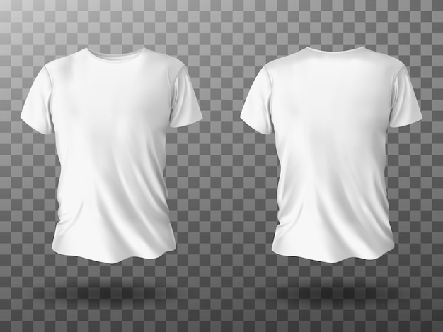 Download Free Vector | White t-shirt mockup, t shirt with short sleeves