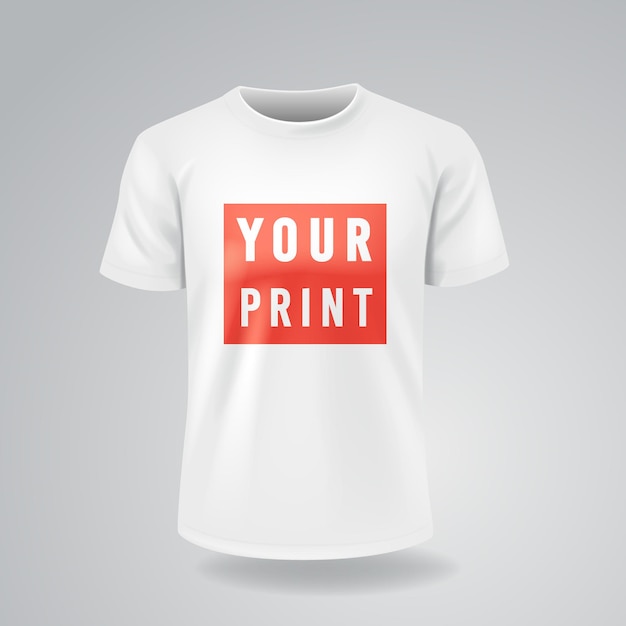 Download Premium Vector | White t-shirts with short sleeves mock up