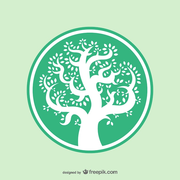 White tree logo