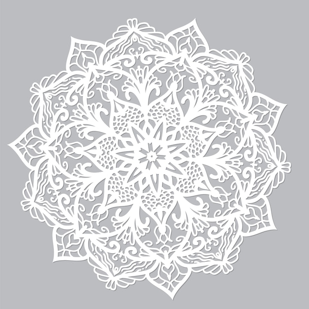 Download White vector mandala | Premium Vector