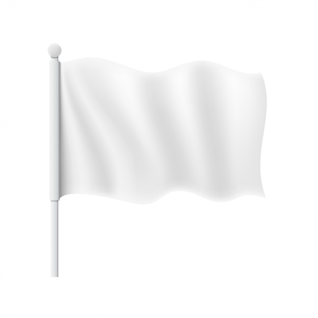 Download White wavy flag mockup | Premium Vector