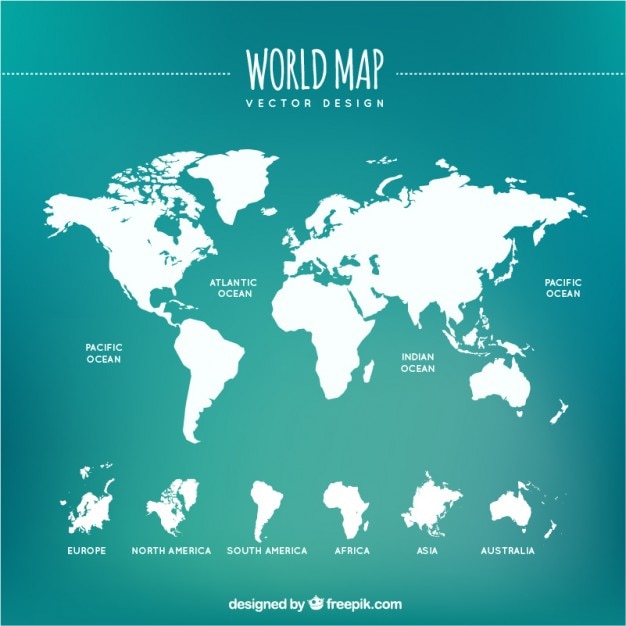 clip art vector world map - photo #49