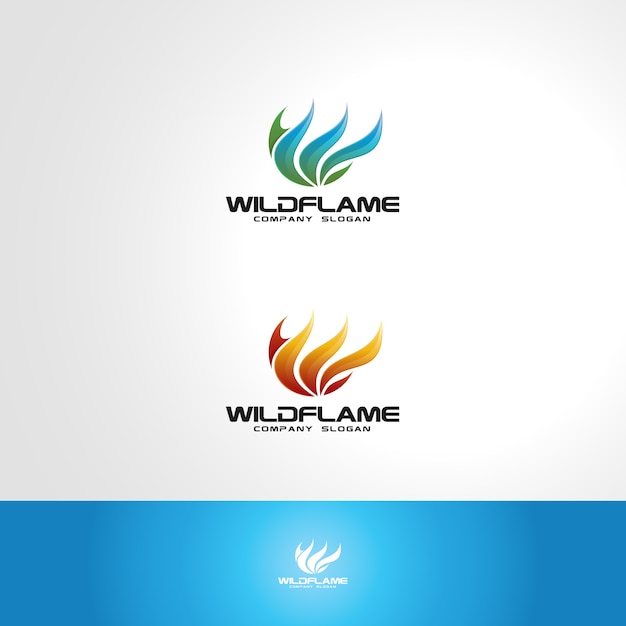 Download Free Wild Flame Logo Template Premium Vector Use our free logo maker to create a logo and build your brand. Put your logo on business cards, promotional products, or your website for brand visibility.