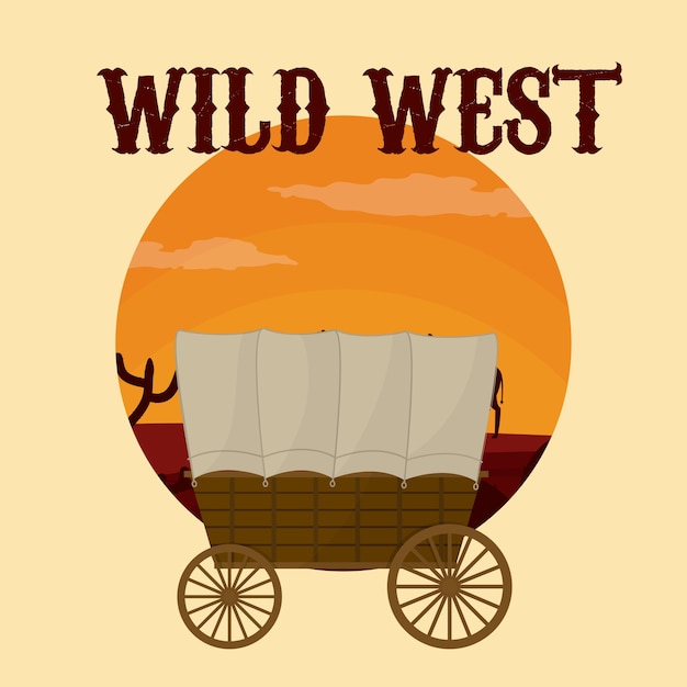 Premium Vector | Wild west concept