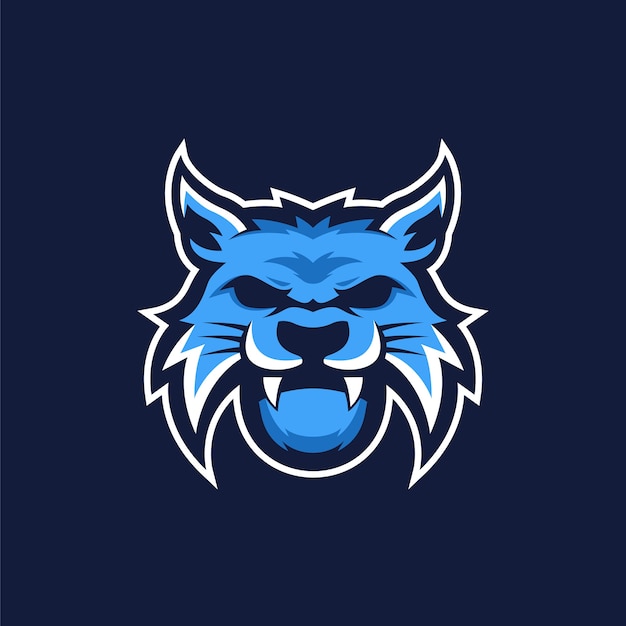 Premium Vector | The wildcat logo esports