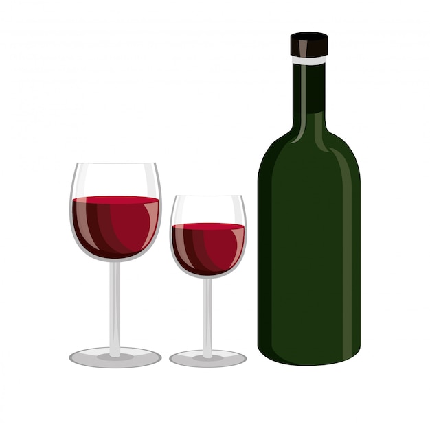 Download Free Vector | Wine bottle design.