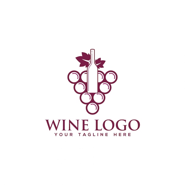 Premium Vector | Wine logo vector template