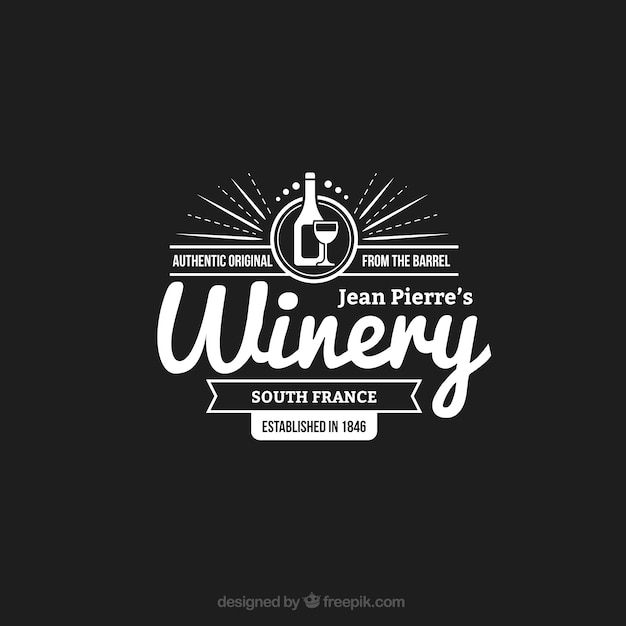Premium Vector Winery Logo In Vintage Style premium-vector-winery-logo-in-vintage-style