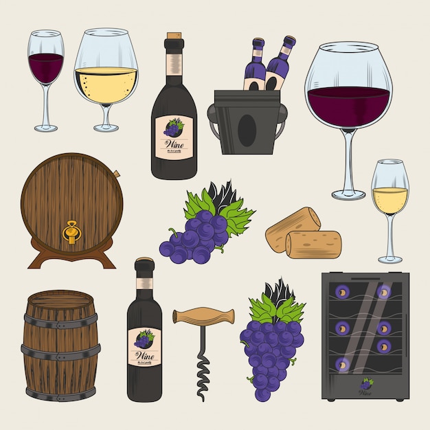 vector based wine maps