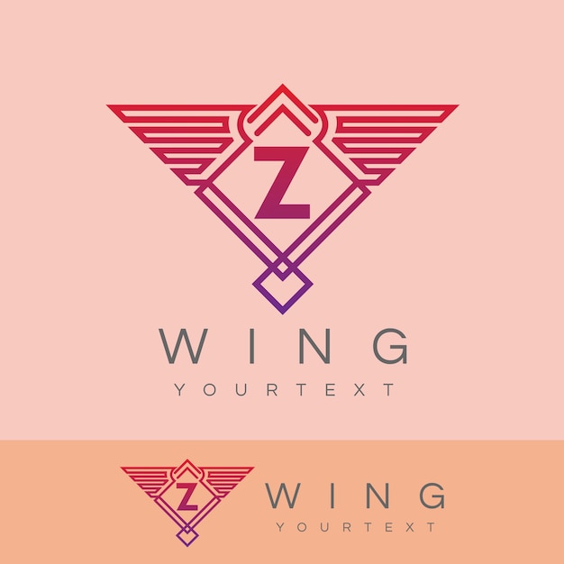 Download Free Wing Initial Letter Z Logo Design Premium Vector Use our free logo maker to create a logo and build your brand. Put your logo on business cards, promotional products, or your website for brand visibility.