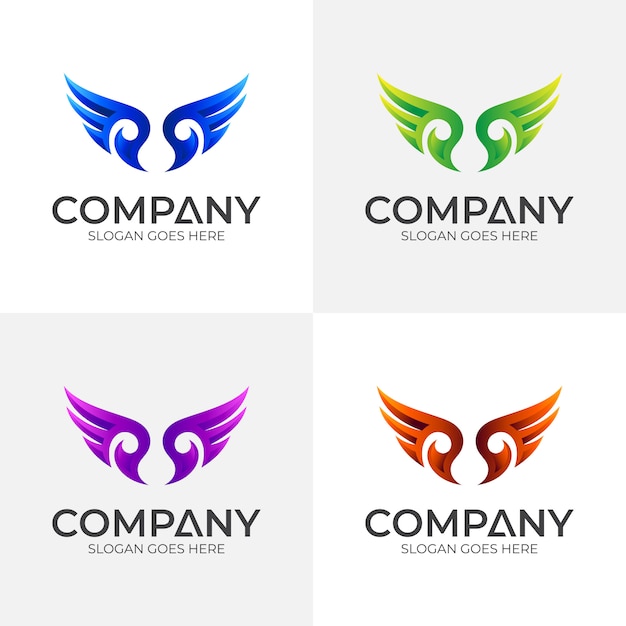 Download Free Wing Logo Design Template Premium Vector Use our free logo maker to create a logo and build your brand. Put your logo on business cards, promotional products, or your website for brand visibility.