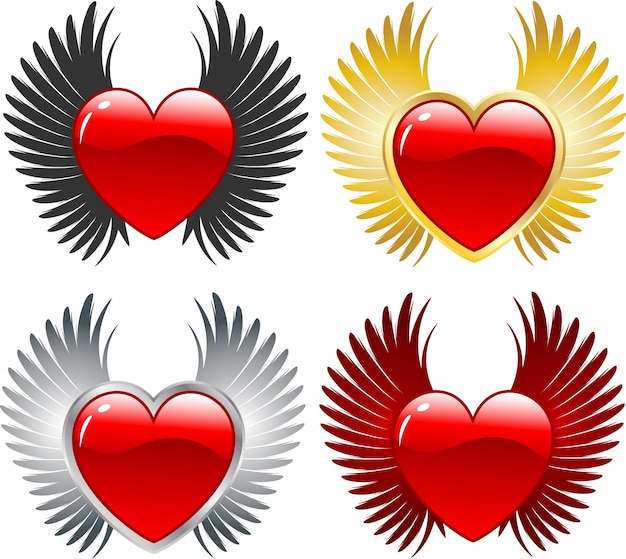 Free Free Heart Wings Svg 203 SVG PNG EPS DXF File