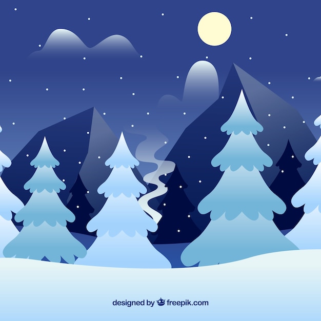 Free Vector | Winter background