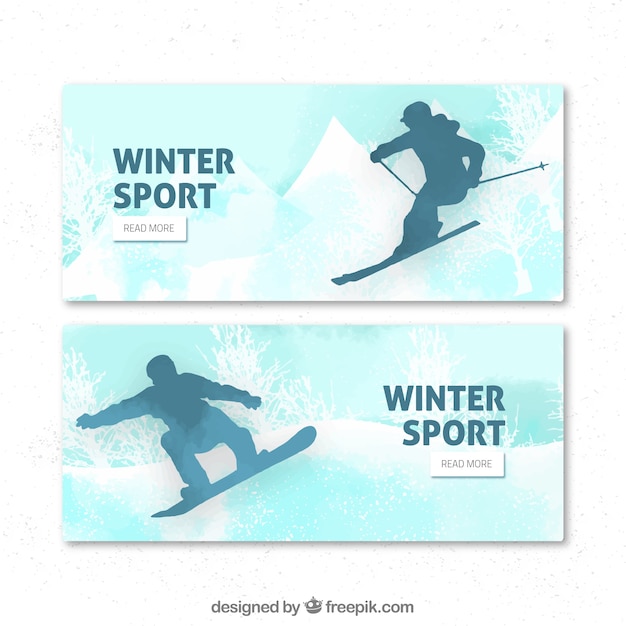 Free Vector | Winter banner