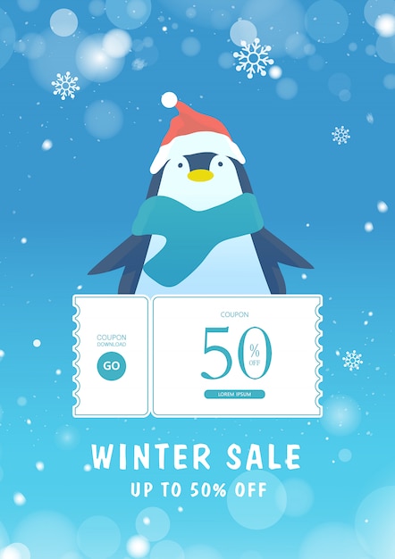 Premium Vector Winter And Christmas Sale Shopping Holiday Sales Or Black Friday