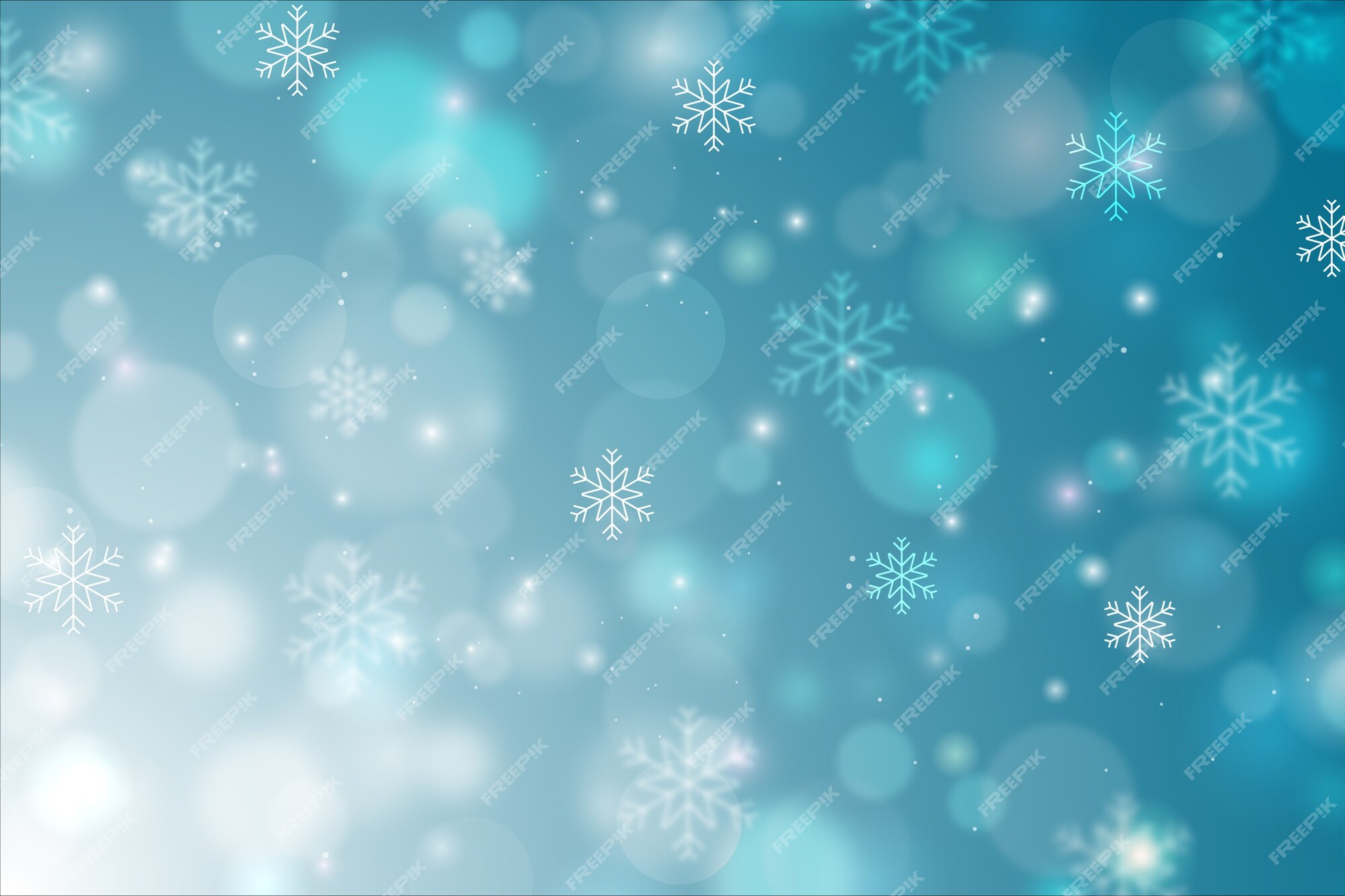 Free Vector | Winter concept with blurred background