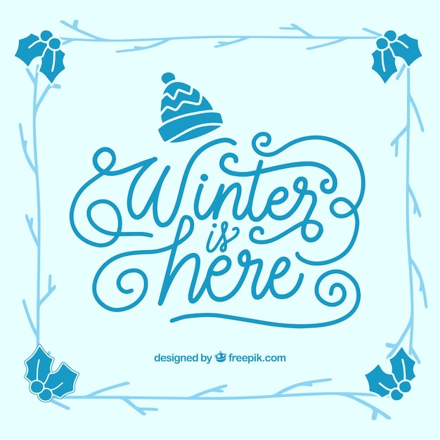 Download Winter is here background Vector | Free Download