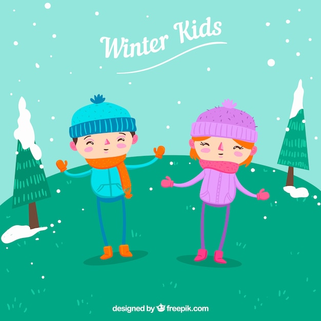 Winter kids