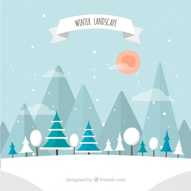 Download Premium Vector | Winter landscape