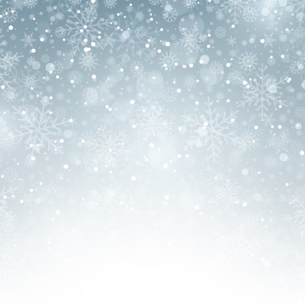 雪と冬の銀背景 無料のベクター