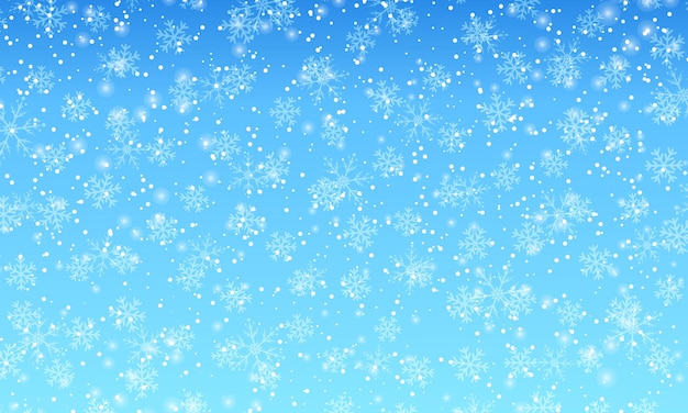 Premium Vector | Winter snow background. vector illustration. snowfall ...