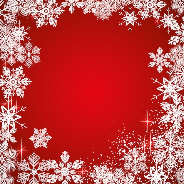 Premium Vector | Winter snowy background