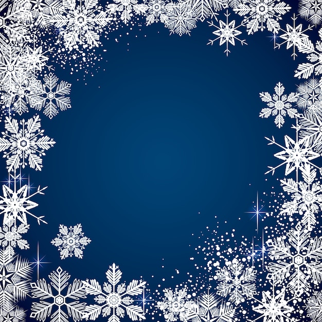 Premium Vector | Winter snowy background