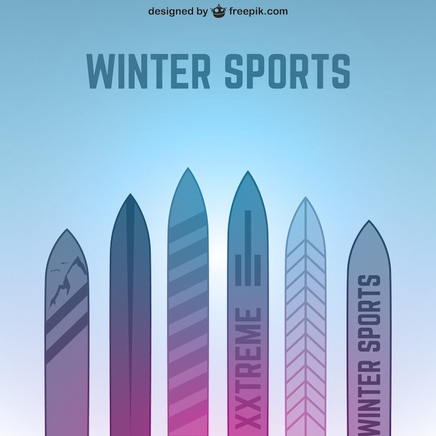 Winter sports background
