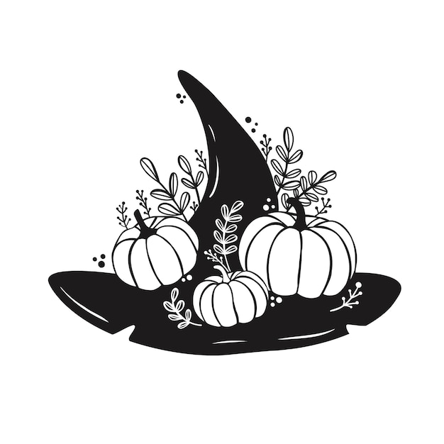 Download Premium Vector Witch Hat Svg Halloween Hat Svg Wizard Hat Svg Cricut File