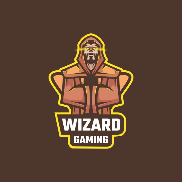 Premium Vector | Wizard gaming logo