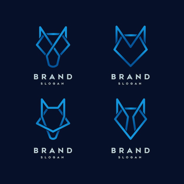 Download Free Wolf Abstract Line Logo Template Premium Vector Use our free logo maker to create a logo and build your brand. Put your logo on business cards, promotional products, or your website for brand visibility.