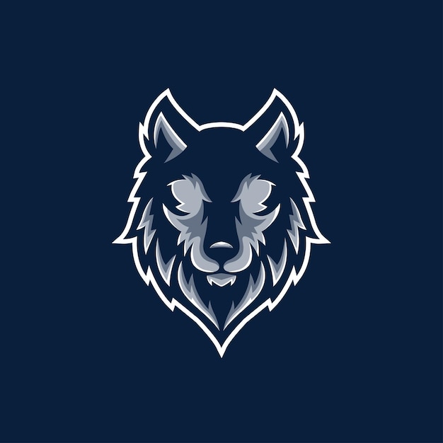 Premium Vector | Wolf gaming angry character face