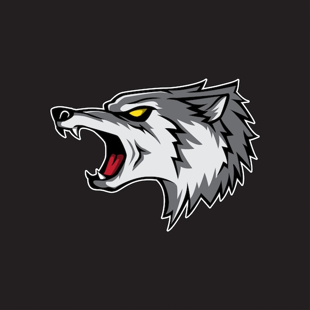 Wolf head logo | Premium Vector
