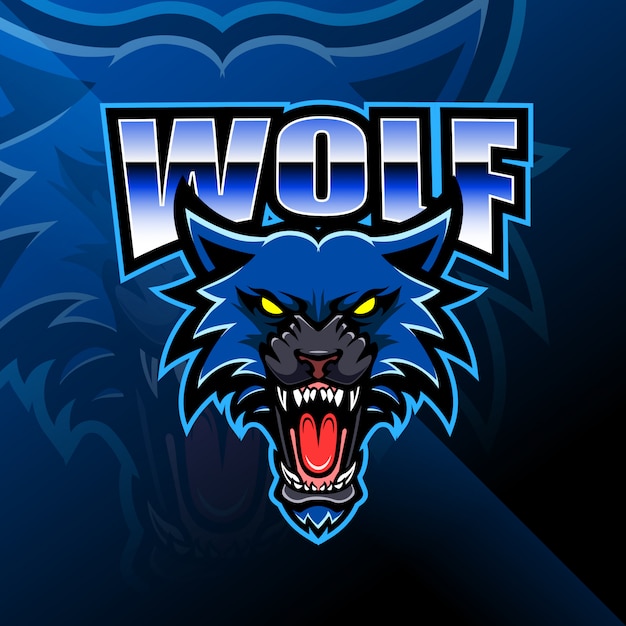 Premium Vector | Wolf head mascot logo