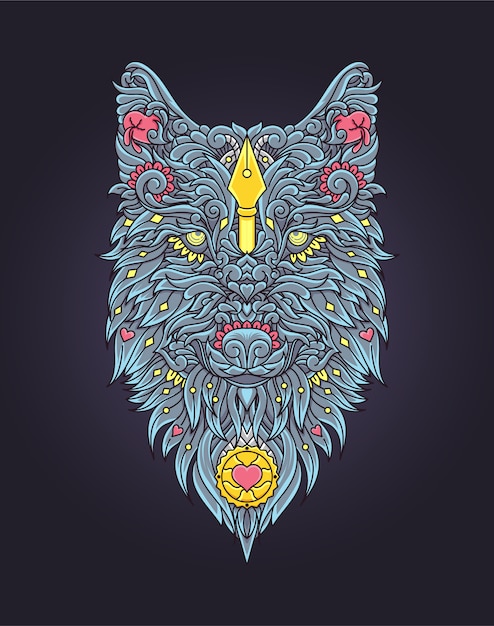 Download Free Wolf Illustration Design Premium Vector Use our free logo maker to create a logo and build your brand. Put your logo on business cards, promotional products, or your website for brand visibility.