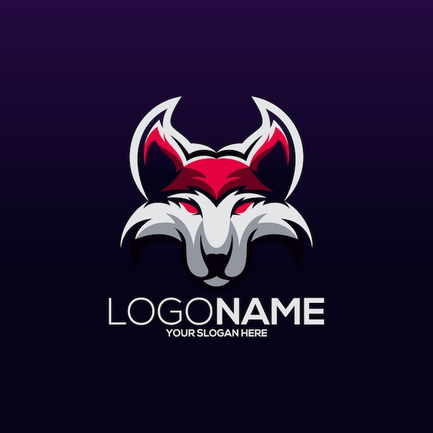 Premium Vector | Wolf logo design