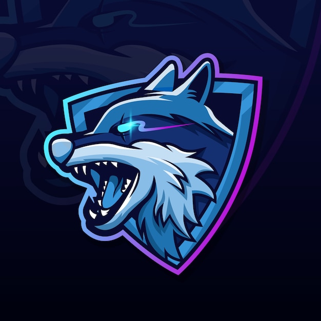 Premium Vector Wolf Logo Esport Design