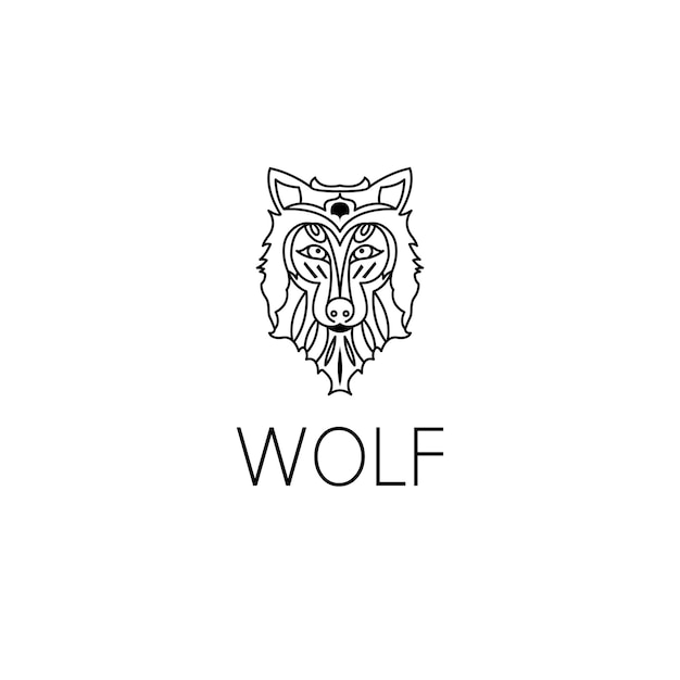 Premium Vector | Wolf logo graphic design concept. editable wolf ...