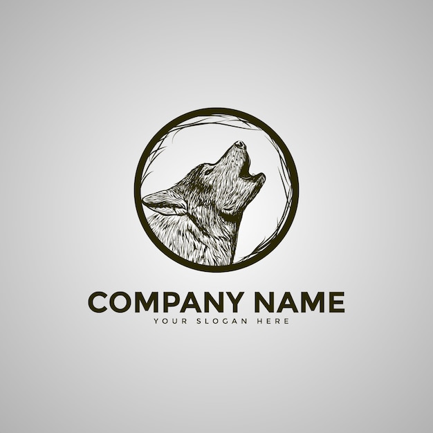 Download Free The Wolf Moon Logo Premium Vector Use our free logo maker to create a logo and build your brand. Put your logo on business cards, promotional products, or your website for brand visibility.