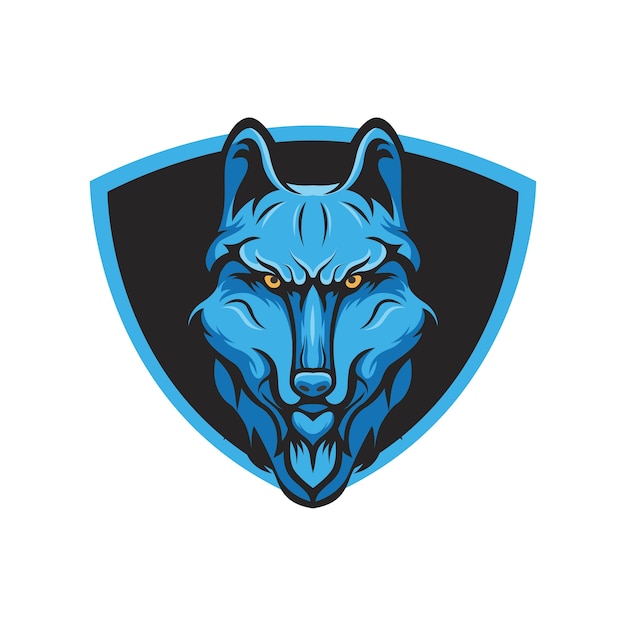 Premium Vector | Wolves mascot logo head sport team